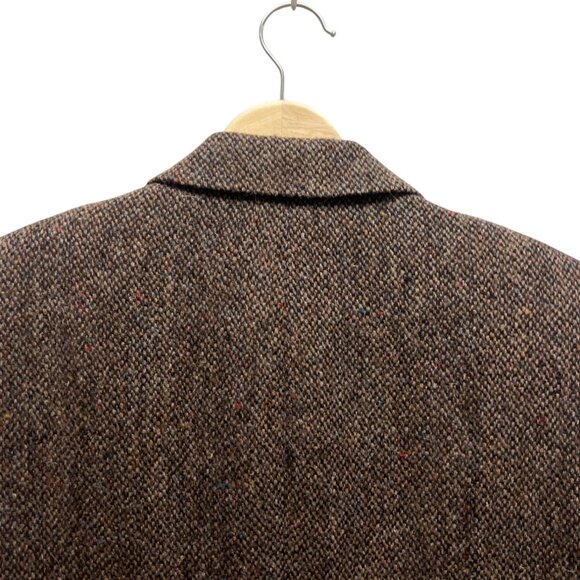 Brandford & Taylor Vintage 80's Brown Harris Tweed Blazer - Picture 9 of 9